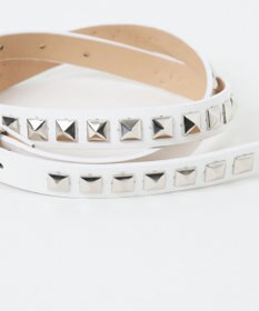 WEGO Lスクエアスタッズ細ベルト