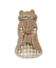 PET PARADISE ペットパラダイス くまちゃん 遠赤外線 綿入ベスト 《チェック柄》小型犬