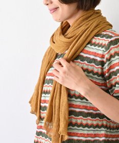 AND WOOL 〈上質な素材と手仕事から生まれた優しいニット〉ベルギーリネンのストール