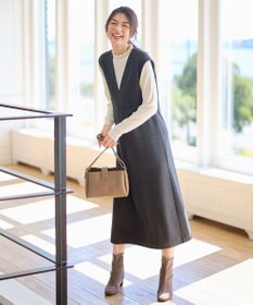 ANY 【洗濯機可】ライトツイードジャンスカ