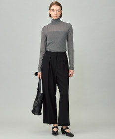 ICB 【洗える】 パウダリーチュール ハイネックトップス