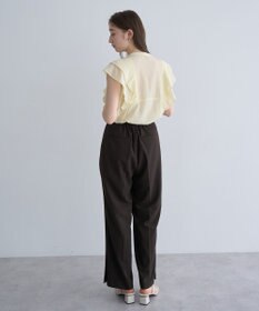 YECCA VECCA シアーラッフルブラウス