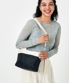 LeSportsac SMALL BUCKET BAG/ディープシーブルー/ガーデニア