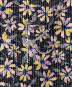 組曲 KIDS 【150-160㎝】モノトーンフラワーコーデュロイ ワンピース