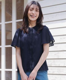 Tiaclasse 【セットアップ対応・洗える】シアーチェックブラウス