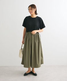 Green Parks ドロストドッキングワンピース