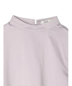 earth music&ecology チュール袖スタンドカラートップス