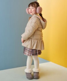 ANY KIDS 【洗濯機OK】中綿 リボン コート