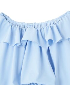 earth music&ecology 2wayオフショルバルーンヘムフリルブラウス
