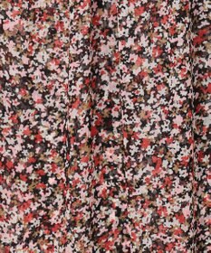 組曲 【先行予約】インプレッションフラワープリント フリルブラウス