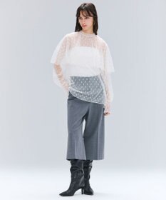 BEIGE， 【洗える・Oggi 11月号掲載】CLOVIS / ケープデザイン総レースブラウス