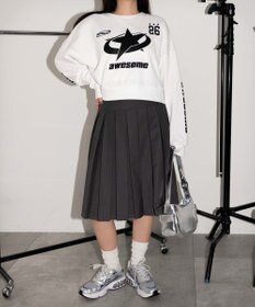 WEGO スターナンバリングショートスウェット