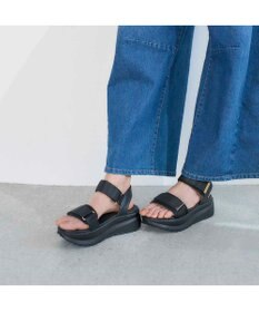 MODE ET JACOMO <noyau>厚底サテンベルクロスポーツサンダル