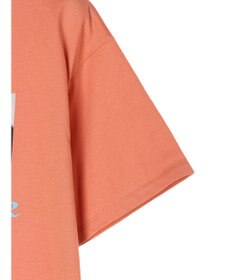 Green Parks レトロフラワーロゴ入りプリントＴシャツ