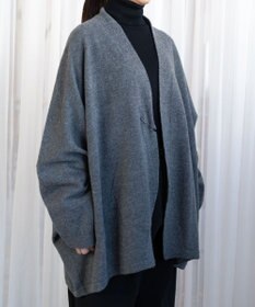 muuc 〈希少な素材〉〈高級15.5マイクロン長極細メリノウール100%〉〈ユニセックス〉ウルグアイウールのジャケットカーディガン