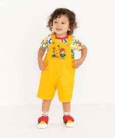 MIKI HOUSE HOT BISCUITS 【70-120cm】 ビーンズ総柄半袖Tシャツ