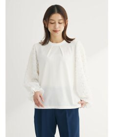 Green Parks 袖ジャガードドッキングプルオーバー