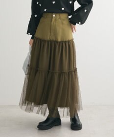 Green Parks ・ELENCARE DUE ハイブリットティアードスカート