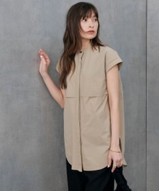 ICB L 【接触冷感・UVカット・撥水・洗える】 プルーフ4WAYタフタ ブラウス