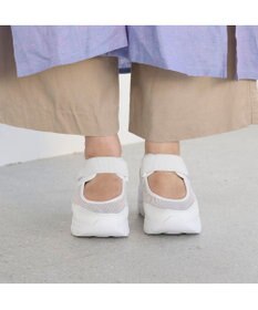 ing <ing>【WEB限定】厚底メッシュストラップスニーカー