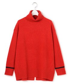 J.PRESS YORK STREET 【WOMEN】ウールカシミヤ デザインタートルネック ニット