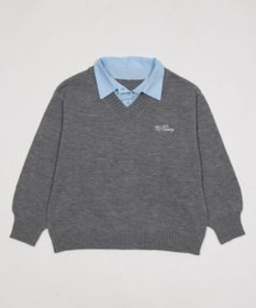 WEGO シャツドッキングニットプルオーバー