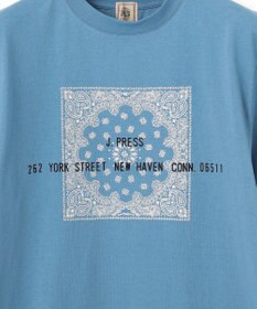J.PRESS MEN ペイズリーバンダナプリントTシャツ