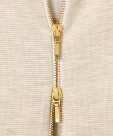 ANY L ラメダンボールダブルジップパーカー