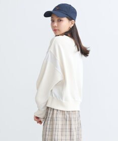 earth music&ecology 異素材ドッキングスウェット