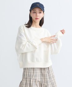 earth music&ecology 異素材ドッキングスウェット