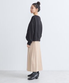 earth music&ecology 異素材ドッキングスウェット