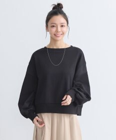 earth music&ecology 異素材ドッキングスウェット