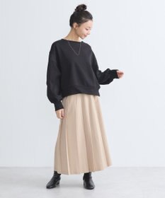 earth music&ecology 異素材ドッキングスウェット