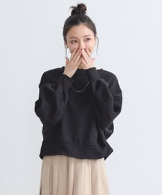 earth music&ecology 異素材ドッキングスウェット