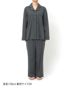 une nana cool 【綿100%】60/1 シルケットスムース 長袖開襟 MADE WITH LIBERTY FABRIC