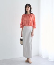 YECCA VECCA タックスリーブシアーシャツ