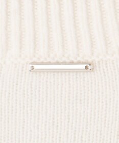 自由区 【洗える】ウールカシミヤブレンドボーダークルーネック ニット