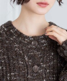 WEGO ミックスブークレ2WAYカーディガン