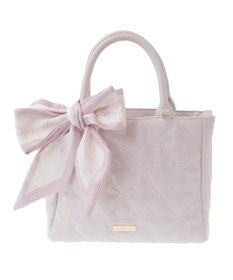 Maison de FLEUR スカーフ付きリボンキルティング2Wayトート