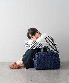 MIYABIYA 【撥水加工】La quoh with kirakaracho 南蛮七宝エンボスボンディング ボストン