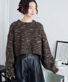 WEGO ミックスブークレ2WAYカーディガン