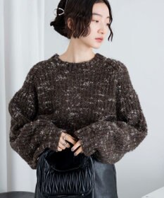 WEGO ミックスブークレ2WAYカーディガン