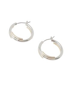 AMERICAN HOLIC コンビメッキデザインフープピアス