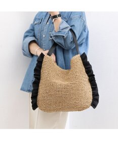 UNBILLION カシュカシュ cachecache / サイドフリルワンンハンドルトート カゴバッグ