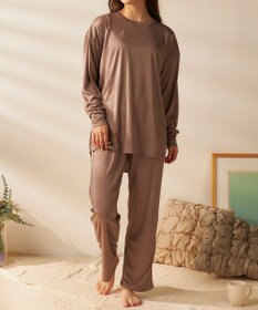 OP／FILA 【FILA】犬や猫の毛がつきにくいルームウェア上下セット/長袖