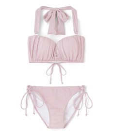 San-ai Resort（三愛水着楽園） 軽い着け心地でしっかり盛れる【楽盛り水着】　ラメギャザーワイヤー水着　9M　【San-ai Resort（サンアイリゾート）】