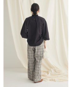 CRAFT STANDARD BOUTIQUE インドコットンシャーリングハイネックブラウス