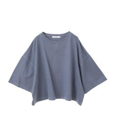 AMERICAN HOLIC ピグメント加工ミニ裏毛半袖プルオーバー