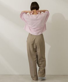 AMERICAN HOLIC ピグメント加工ミニ裏毛半袖プルオーバー