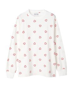 Green Parks ・Ｄｏｕｂｌｅ　Ｆｌａｇｓ　ハート刺繍ロンＴ